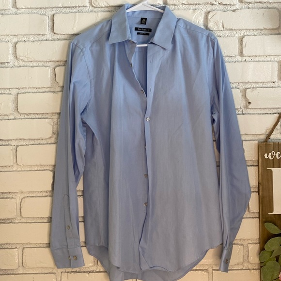 Men’s van heusen dress shirt like new quality 15 1/2 neck 34/35 slim fit - Picture 1 of 5